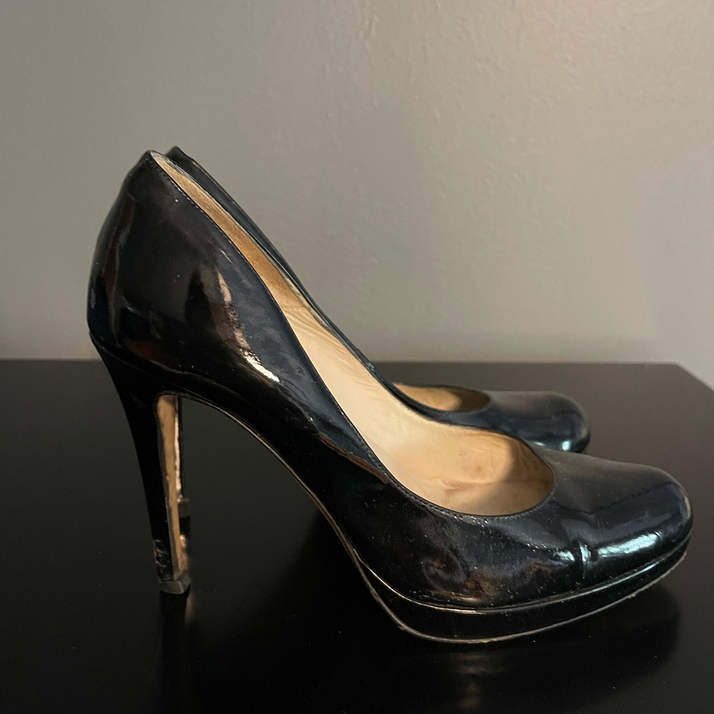 LK Bennett Black Stiletto Platform Heels